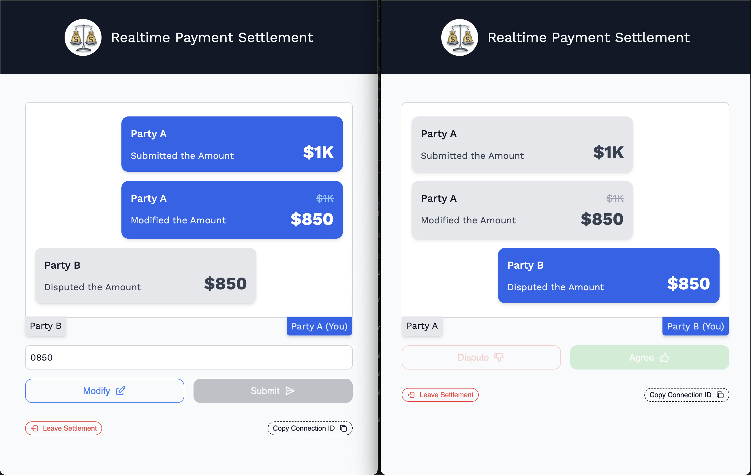 Realtime Payment Negotiation